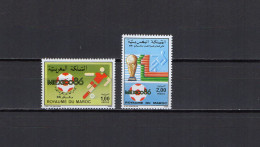 Morocco 1986 Football Soccer World Cup Set Of 2 MNH - 1986 – México