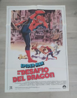 Cartel Original Cine Del Estreno Spiderman El Desafío Del Dragón 1980 Marvel  Affiche Originale Du Film Pour La Première - Altri