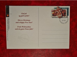 CARTE ENTIER NORVEGE GOD JUL MERRY CHRISTMAS 2001 NOEL OSLO - Briefe U. Dokumente