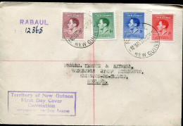 X0379 Papua New Guinea, Registered Fdc 1937 For The Coronation Of King George VI. - Papoea-Nieuw-Guinea