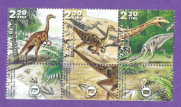 Dinosaurs Struthiomimus Prehistory Paleontology Israel - Unused Stamps (with Tabs)