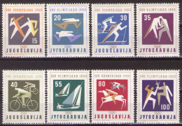 Yugoslavia 1960 - Summer Olympic Games In Rome - Mi 909-916 - MNH**VF - Nuevos