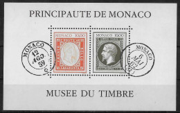 MONACO - ANNEE 1992 - CREATION DU MUSEE DU TIMBRE-POSTE - BF 58 - NEUF** MNH - Blocks & Kleinbögen