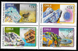 1996 Minerals  Michel CL 1779-1782 Stamp Number CL 1179 Yvert Et Tellier CL 1381-1384 Stanley Gibbons CL 1735-1738 Xx MN - Chili