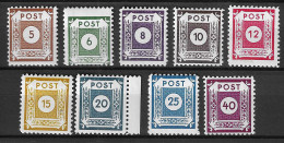 Allemagne/Zone Soviétique/Saxe Orientale Michel N° 42DII/50DII (dentelés 11) Neufs *. TB - Nuevos