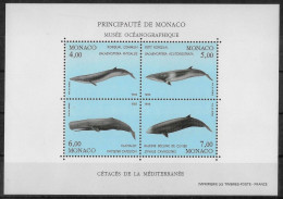 MONACO - ANNEE 1993 - CETACES DE LA MEDITERRANEE - BF 59 - NEUF** MNH - Blocks & Kleinbögen