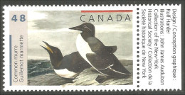 Canada Oiseaux Audubon Birds Common Murre Guillemot Marmette MNH ** Neuf SC (C19-82dl) - Neufs