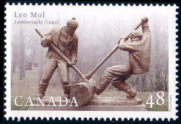 Canada Tree Lumberjacks Bucherons MNH ** Neuf SC (C19-55b) - Sculpture