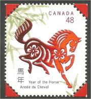 Canada Chinese Year Horse Année Cheval MNH ** Neuf SC (C19-33c) - Astrologia