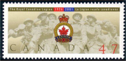 Canada Royal Canadian Legion Badge MNH ** Neuf SC (C19-26b) - Militares
