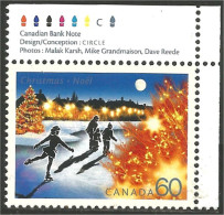 Canada Patinage Skating Noel Christmas MNH ** Neuf SC (C19-23urb) - Navidad