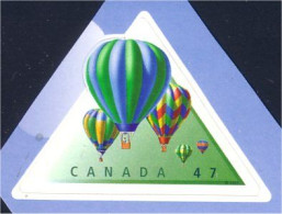 Canada Montgolfières Hot Air Balloons Ballons Adhesive Triangle MNH ** Neuf SC (C19-21ab) - Mongolfiere