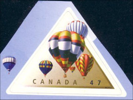 Canada Montgolfières Hot Air Balloons Ballons Adhesive Triangle MNH ** Neuf SC (C19-21da) - Nuevos