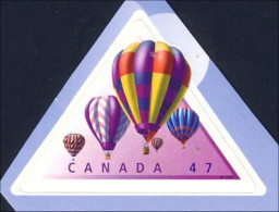 Canada Montgolfières Hot Air Balloons Ballons Adhesive Triangle MNH ** Neuf SC (C19-21cb) - Fesselballons