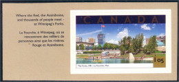 Canada Winnipeg's Forks La Fourche Bateau Boat Kayak Adhesive With Label MNH ** Neuf SC (C19-04a) - Unused Stamps
