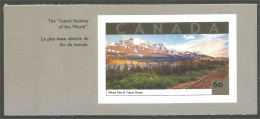 Canada White Pass Yukon Route Tour Scenic Train Railway MNH ** Neuf SC (C19-03cb) - Trains