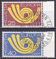 Switzerland, 1973, Europa Cept, Set, CTO - Usados