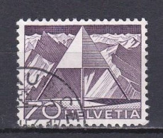 Switzerland, 1949, Landscapes & Technology/Finsteraarhorn Triangulation Point, 70c, USED - Usados