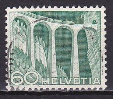 Switzerland, 1949, Landscapes & Technology/Landwasser Railway Viaduct, 60c, USED - Used Stamps