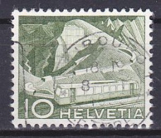 Switzerland, 1949, Landscapes & Technology/Rocher De Naye Mountain Railway, 10c, USED - Gebruikt