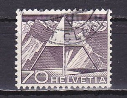 Switzerland, 1949, Landscapes & Technology/Finsteraarhorn Triangulation Point, 70c, USED - Usados