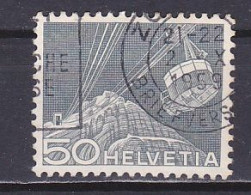 Switzerland, 1949, Landscapes & Technology/Cablecar, 50c, USED - Oblitérés