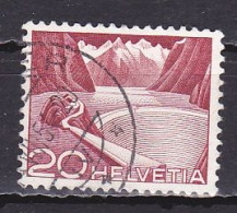 Switzerland, 1949, Landscapes & Technology/Grimsel Reservoir, 20c/Building Groundline Complete, USED - Used Stamps