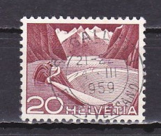 Switzerland, 1949, Landscapes & Technology/Grimsel Reservoir, 20c/Building Groundline Complete, USED - Used Stamps