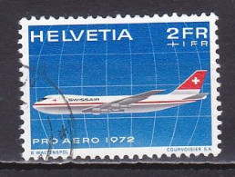 Switzerland, 1972, Pro-Aero, 2Fr +1Fr, USED - Usados