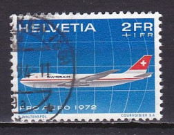 Switzerland, 1972, Pro-Aero, 2Fr +1Fr, USED - Usados