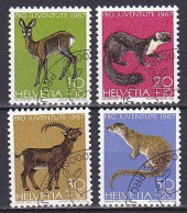 Switzerland, 1967, Pro Juventute/Wildlife, Set, CTO - Used Stamps