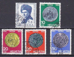 Switzerland, 1962, Pro Patria/Portrait & Old Coins, Set, USED - Gebraucht