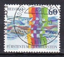 Switzerland, 1995, Swiss-Liechtenstein Postal Co-operation, 60c, USED - Gebruikt