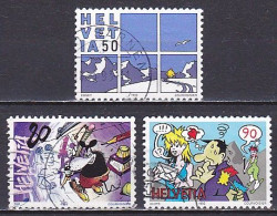 Switzerland, 1992, Comic Strips, Set, USED - Usados