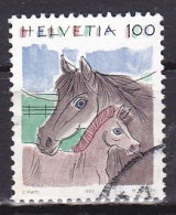 Switzerland, 1993, Animals/Horse & Foal, 100c, USED - Gebraucht