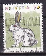 Switzerland, 1991, Animals/Rabbit, 70c, USED - Gebraucht