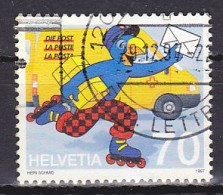 Switzerland, 1997, Globi As Postman, 70c, USED - Oblitérés