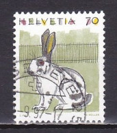 Switzerland, 1991, Animals/Rabbit, 70c, USED - Used Stamps