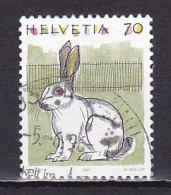 Switzerland, 1991, Animals/Rabbit, 70c, USED - Gebruikt