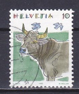 Switzerland, 1992, Animals/Cow, 10c, USED - Usati