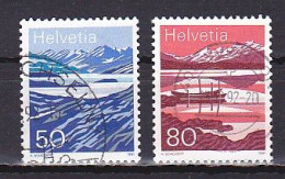 Switzerland, 1991, Lake Moesola & Melchsee, 50c & 80c, USED - Usati