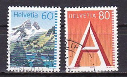 Switzerland, 1993, Lake Tanay & 'A' First Class Stamp, 60c & 80c, USED - Gebruikt