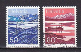 Switzerland, 1991, Lake Moesola & Melchsee, 50c & 80c, USED - Gebruikt