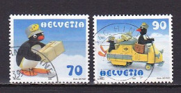 Switzerland, 1999, Pingu, Set, USED - Usados