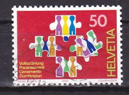 Switzerland, 1990, Population Census, 50c, USED - Usati