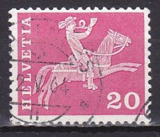 Switzerland, 1960, Postal History/Mounted Postman, 20c, USED - Gebraucht