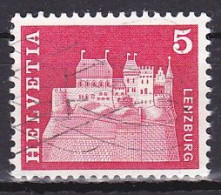 Switzerland, 1968, Monuments/Lenzburg, 5c, USED - Usados