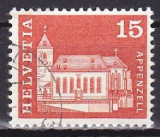 Switzerland, 1968, Monuments/Appenzell, 15c, USED - Used Stamps