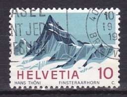 Switzerland, 1966, Swiss Alps/Finsteraarhorn, 10c, USED - Usati