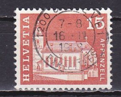 Switzerland, 1968, Monuments/Appenzell, 15c, USED - Gebraucht